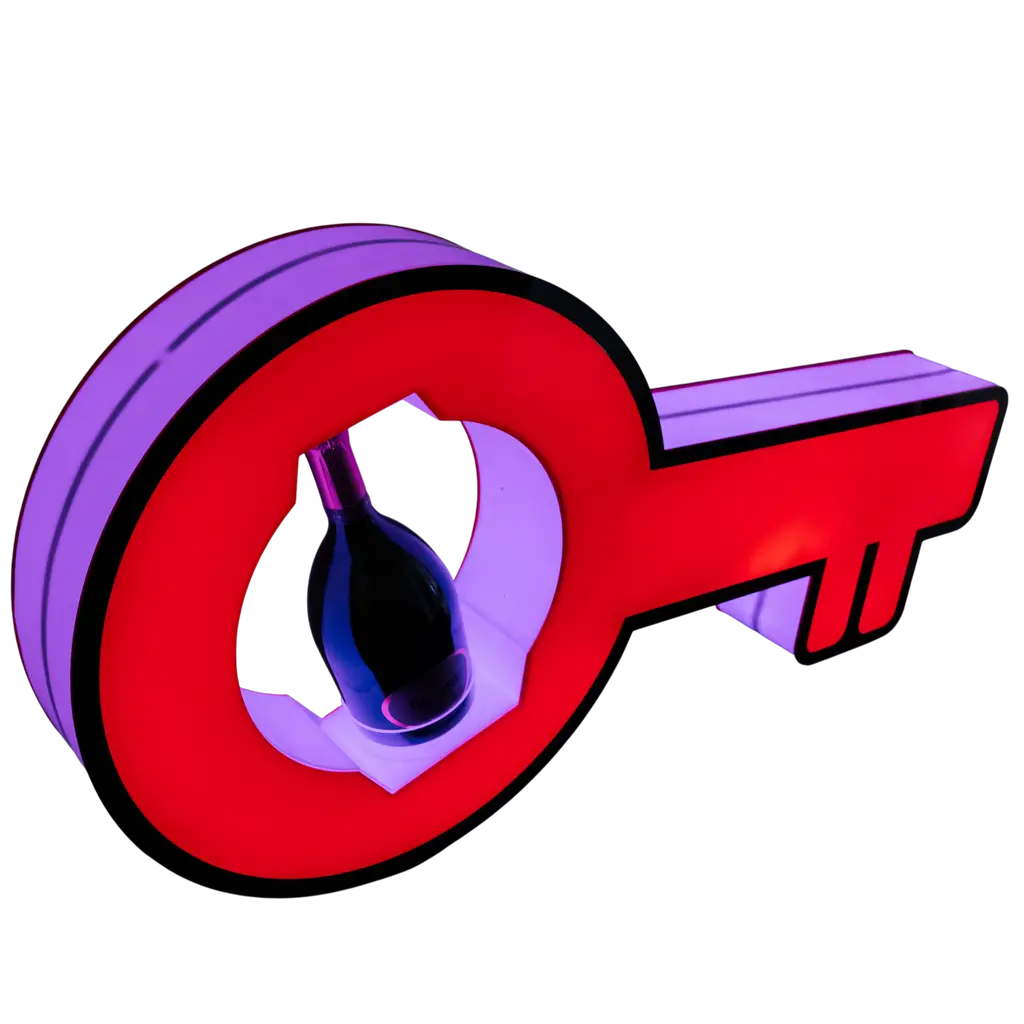 Serviceritual "Schlüssel" - Beleuchteter VIP-Flaschenständer | By Sparklers®.