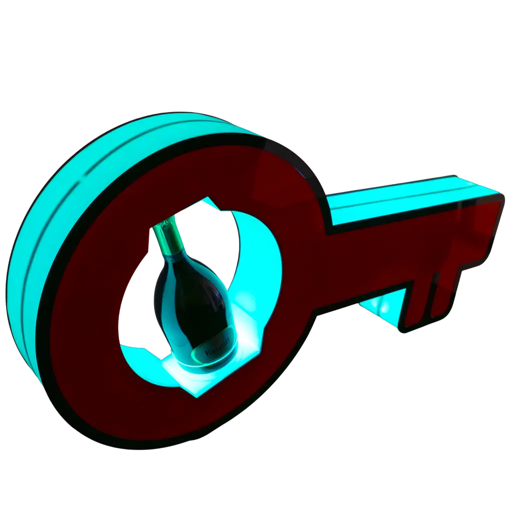 Serviceritual "Schlüssel" - Beleuchteter VIP-Flaschenständer | By Sparklers®.