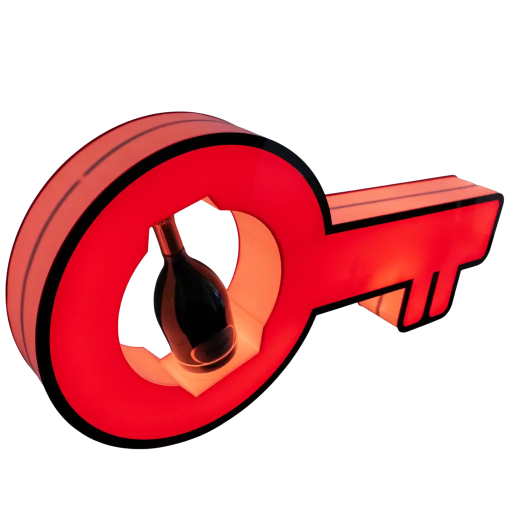 Serviceritual "Schlüssel" - Beleuchteter VIP-Flaschenständer | By Sparklers®.