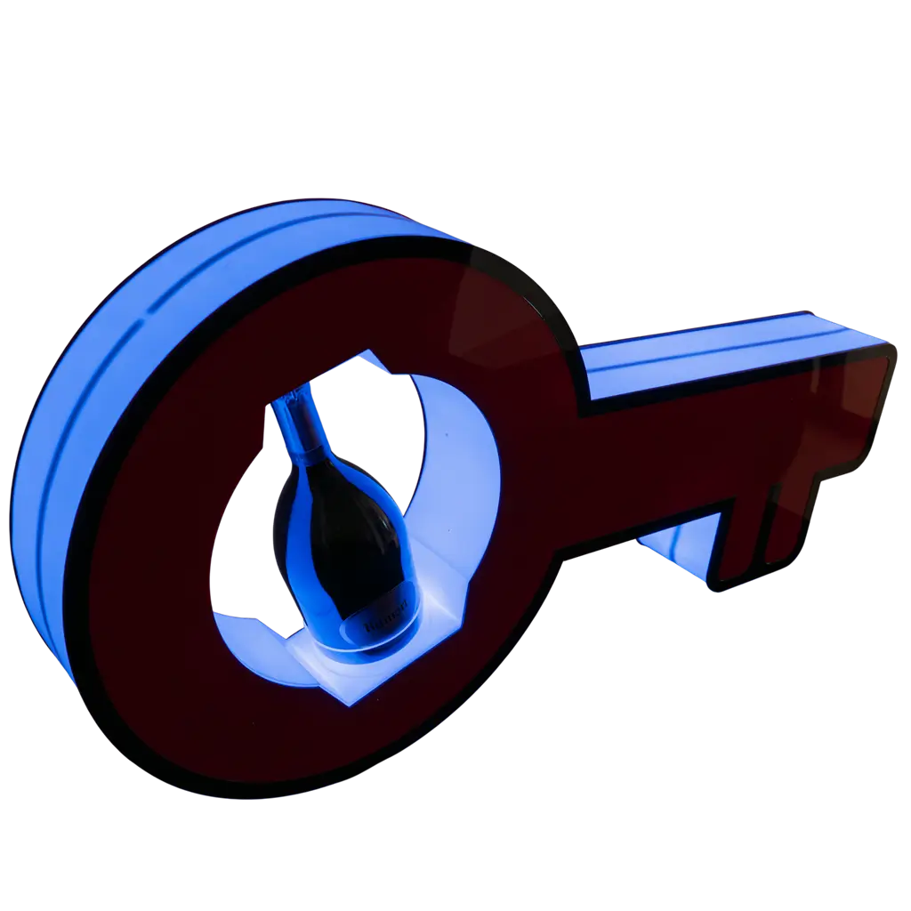 Serviceritual "Schlüssel" - Beleuchteter VIP-Flaschenständer | By Sparklers®.