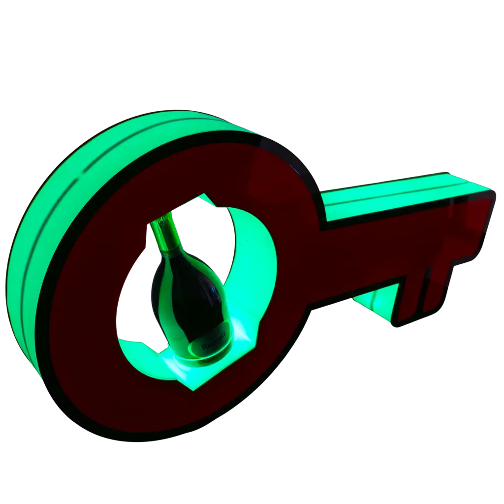 Serviceritual "Schlüssel" - Beleuchteter VIP-Flaschenständer | By Sparklers®.