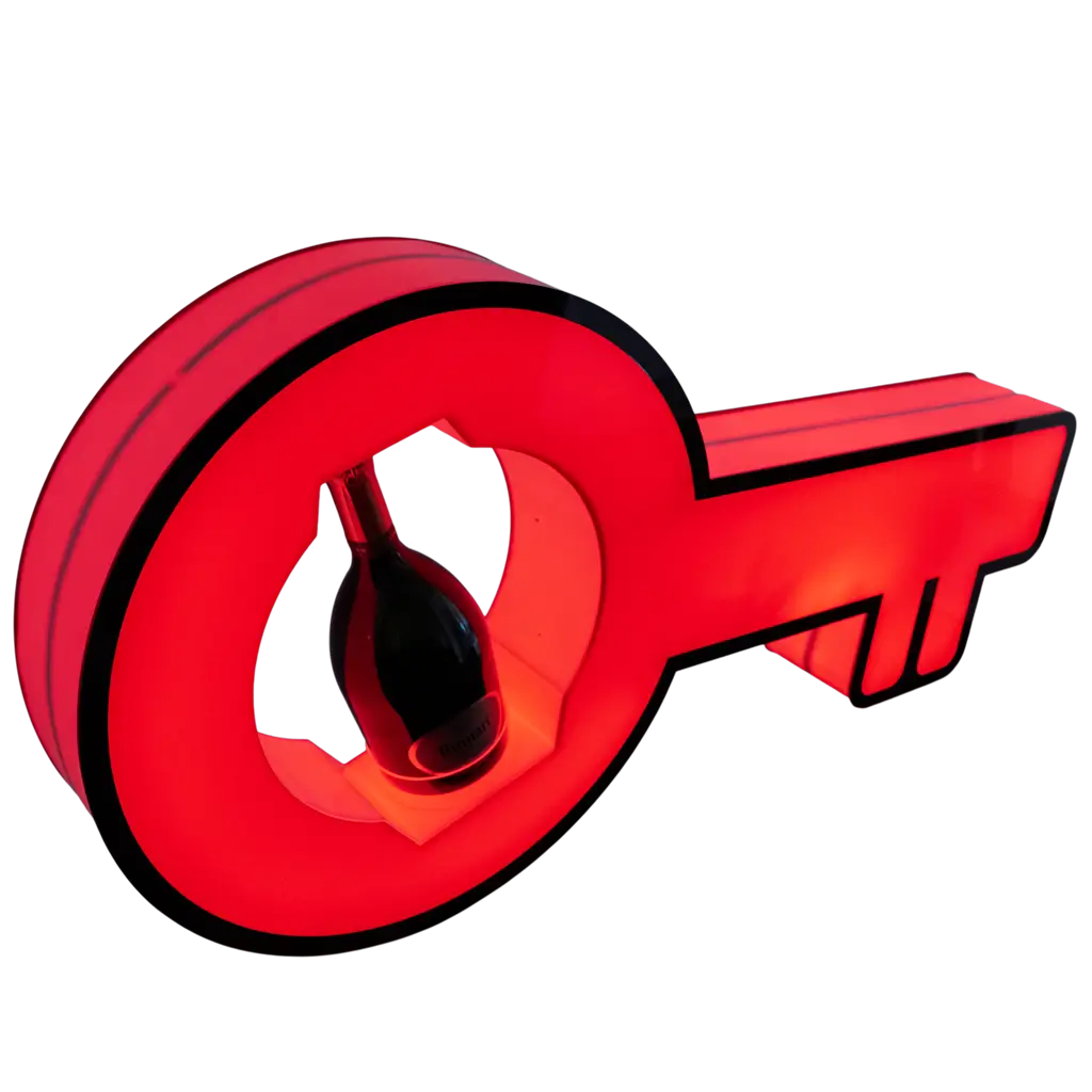 Serviceritual "Schlüssel" - Beleuchteter VIP-Flaschenständer | By Sparklers®.