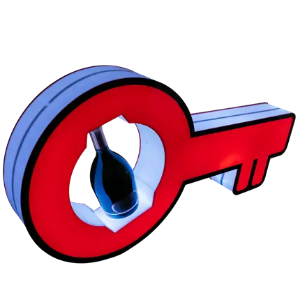 Serviceritual Schlüssel - Beleuchteter VIP-Flaschenständer | By Sparklers®.