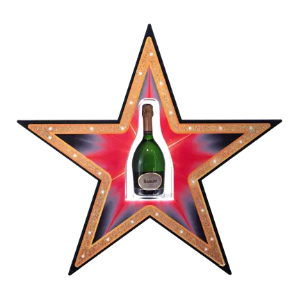 Service-Ritual Stern - Leuchtendes VIP-Flaschen-Display | By Sparklers®.