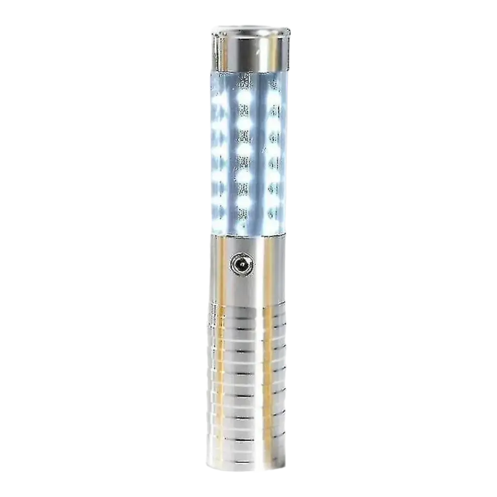 LED-Stock VIP-Flasche Silber mit grünem Laser - 24 cm