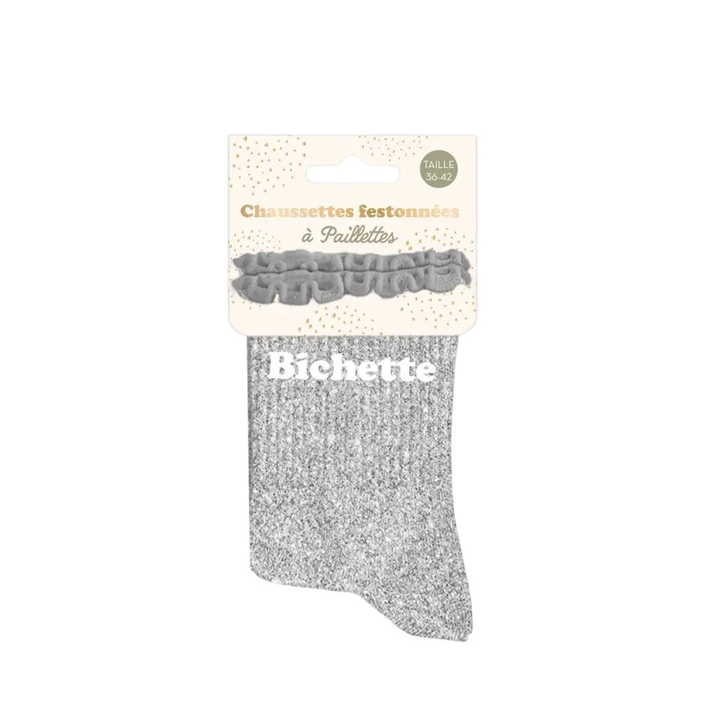Feston-Socken Pailletten Bichette - Einheitsgröße 36-42
