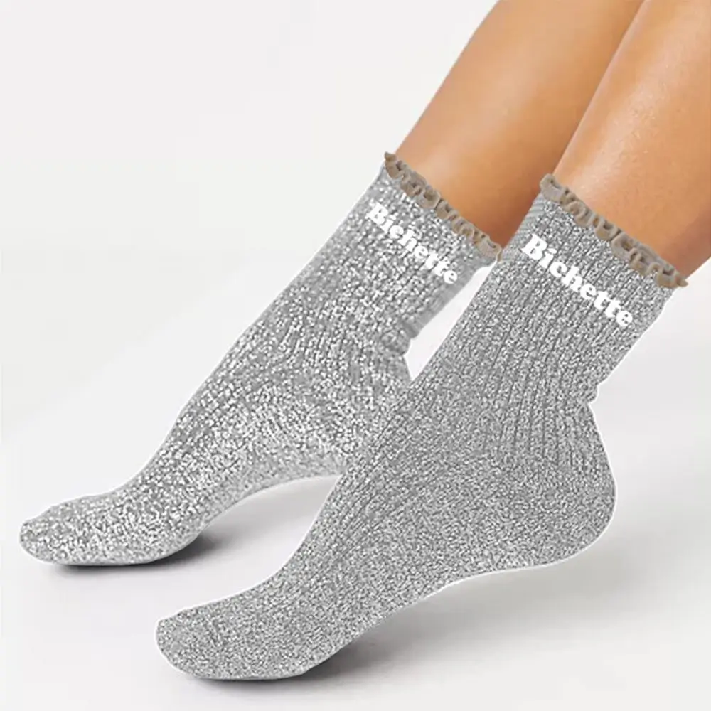 Feston-Socken Pailletten Bichette - Einheitsgröße 36-42