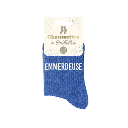 Glitzersocken emmerdeuse - Einheitsgröße 36-42