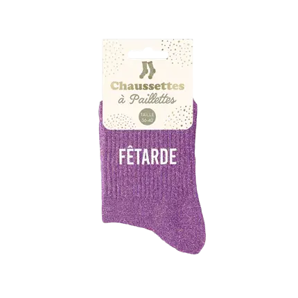 Pailletten-Socken fetarde - Einheitsgröße 36-42