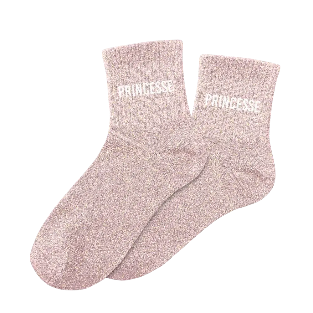 Glitzersocken Prinzessin - Einheitsgröße 36-42