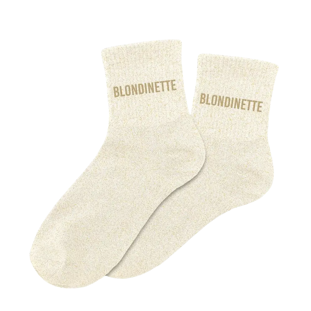 Blondinette Glitzersocken - Einheitsgröße 36-42