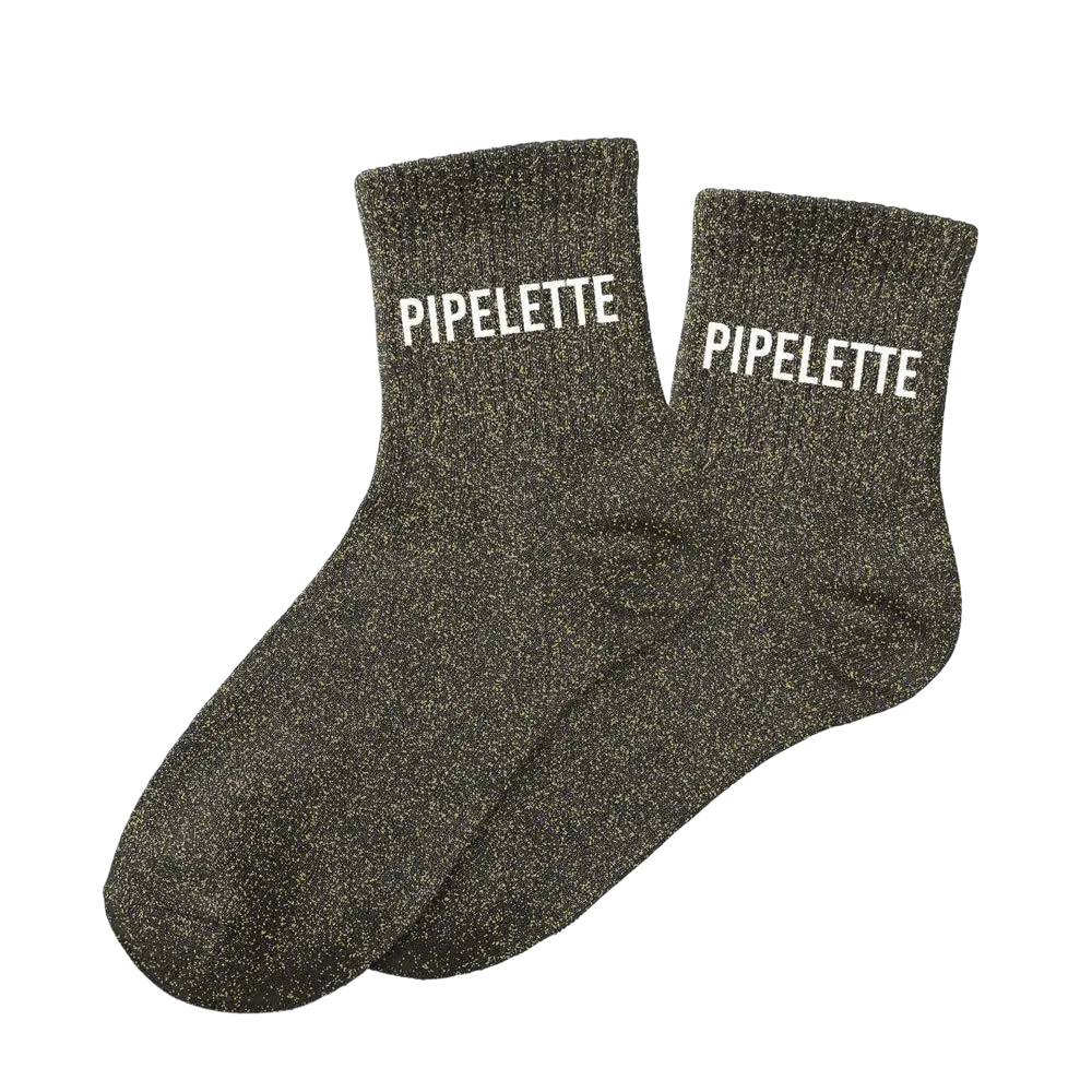 Pailletten-Socken Pfeiferin - Einheitsgröße 36-42