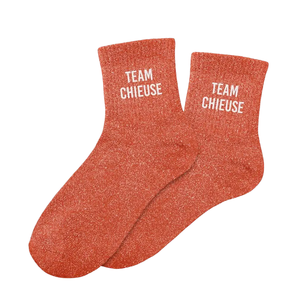 Glitzersocken team chieuse - Einheitsgröße 36-42