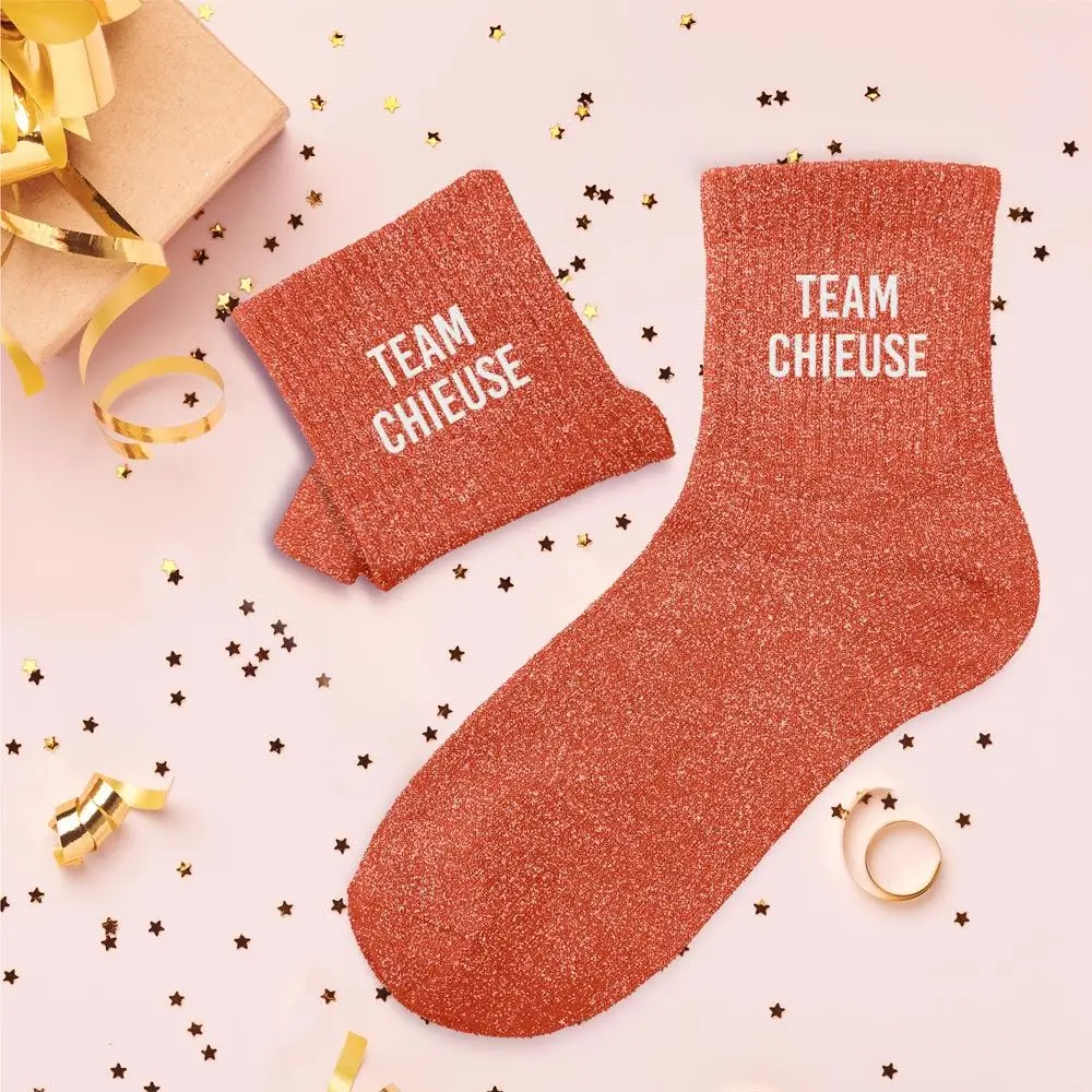 Glitzersocken team chieuse - Einheitsgröße 36-42