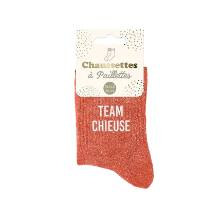 Glitzersocken team chieuse - Einheitsgröße 36-42