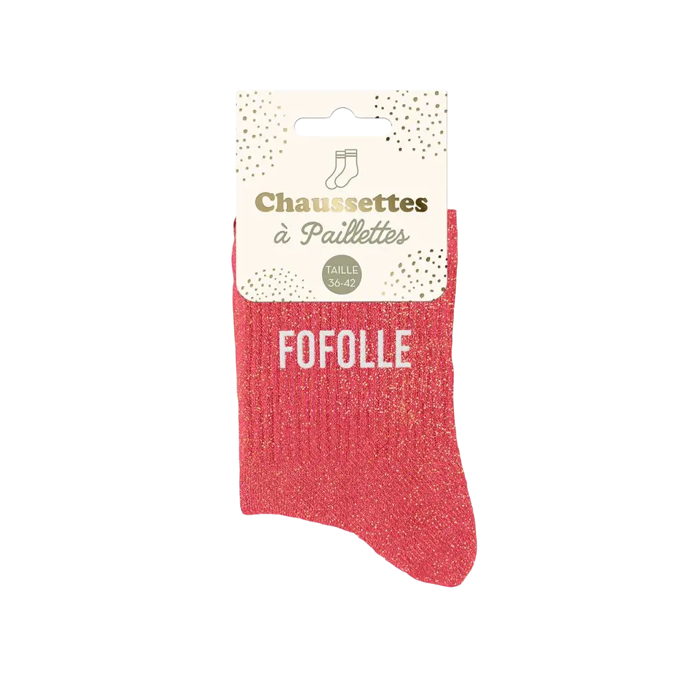 Socken Pailletten fofolle - Einheitsgröße 36-42