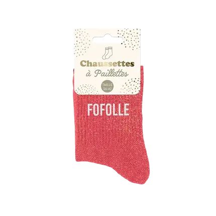 Socken Pailletten fofolle - Einheitsgröße 36-42