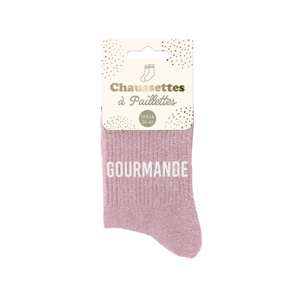 Gourmet-Pailletten-Socken - Einheitsgröße 36-42