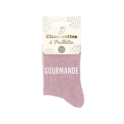 Gourmet-Pailletten-Socken - Einheitsgröße 36-42
