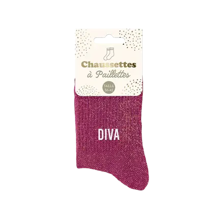 Glitzersocken Diva - Einheitsgröße 36-42