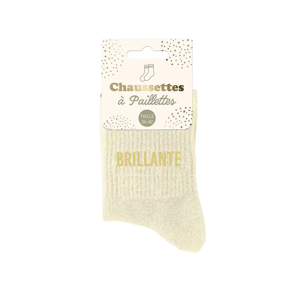 Glänzende Pailletten-Socken - Einheitsgröße 36-42