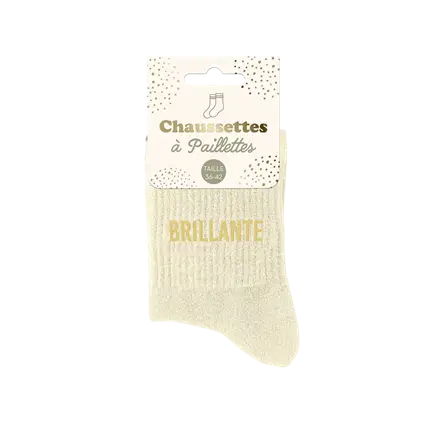 Glänzende Pailletten-Socken - Einheitsgröße 36-42