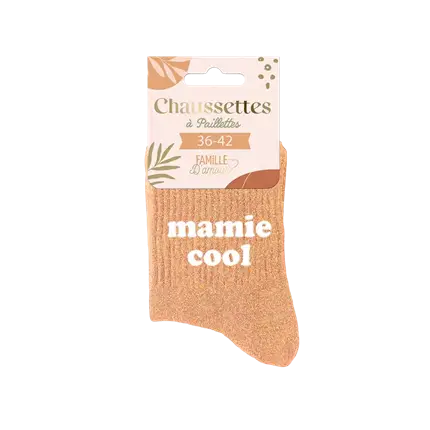 Glitzersocken Coole Oma - Einheitsgröße 36-42
