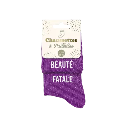Socken mit Pailletten Duo beaute fatale - Einheitsgröße 36-42