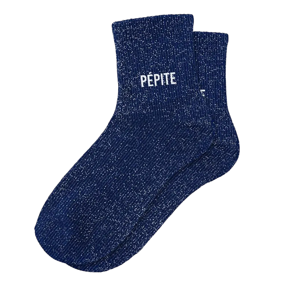 Socken mit Pepita-Glitzer - Einheitsgröße 36-42