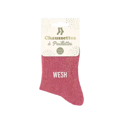 Socken mit Wesh-Pailletten - Einheitsgröße 36-42