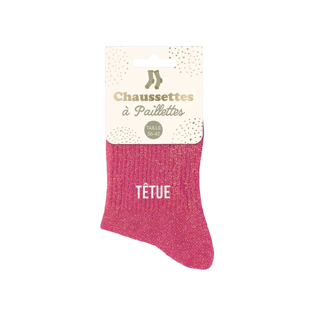 Socken aus Glitter Tetue - Einheitsgröße 36-42