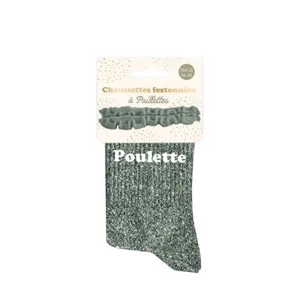 Glitzersocken Poulette- Einheitsgröße 36-42