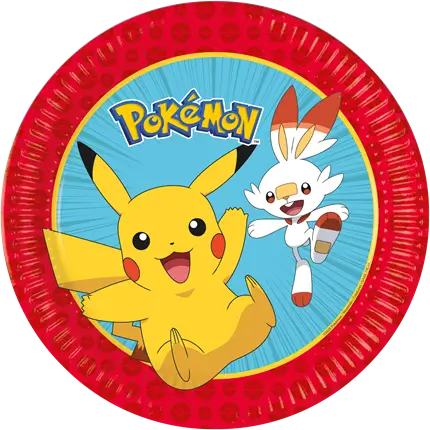 Pokémon Pappteller ø23cm - 8er-Set