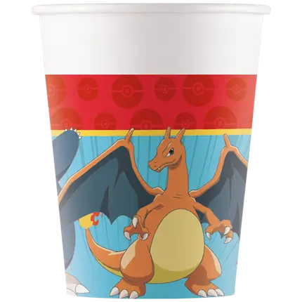 Pokémon Pappbecher - 25cl - 8er-Set