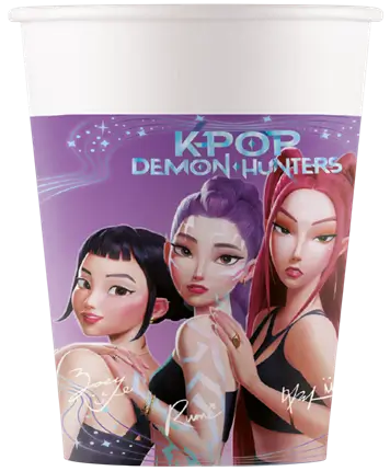 Pappbecher K-POP Demon Hunters - 25cl - Satz von 8