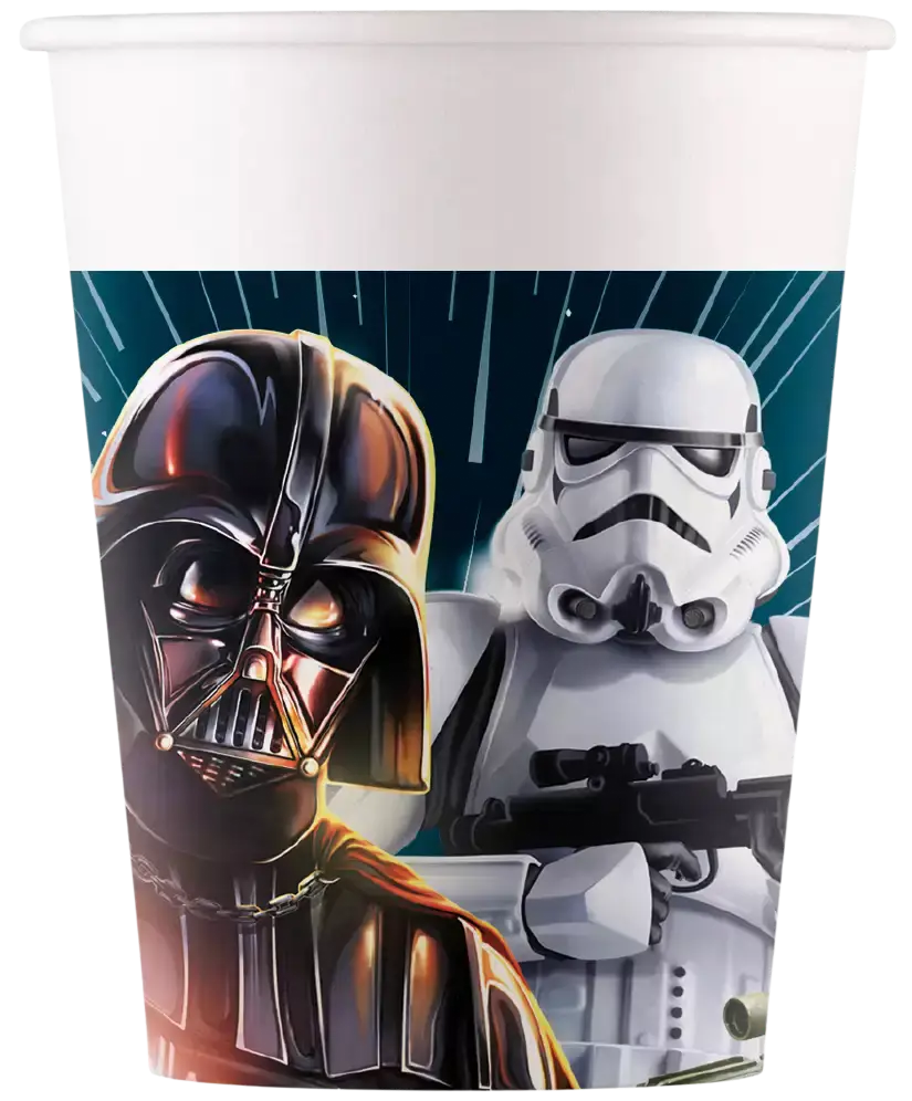 Star Wars Pappbecher - 25cl - Satz von 8