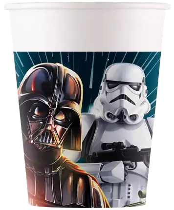 Star Wars Pappbecher - 25cl - Satz von 8