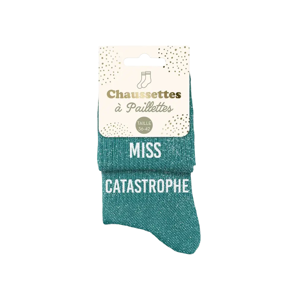 Miss Catastrophe Duo Glitzersocken - Einheitsgröße 36-42