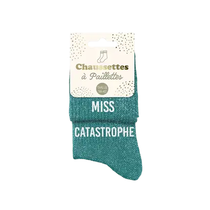Miss Catastrophe Duo Glitzersocken - Einheitsgröße 36-42