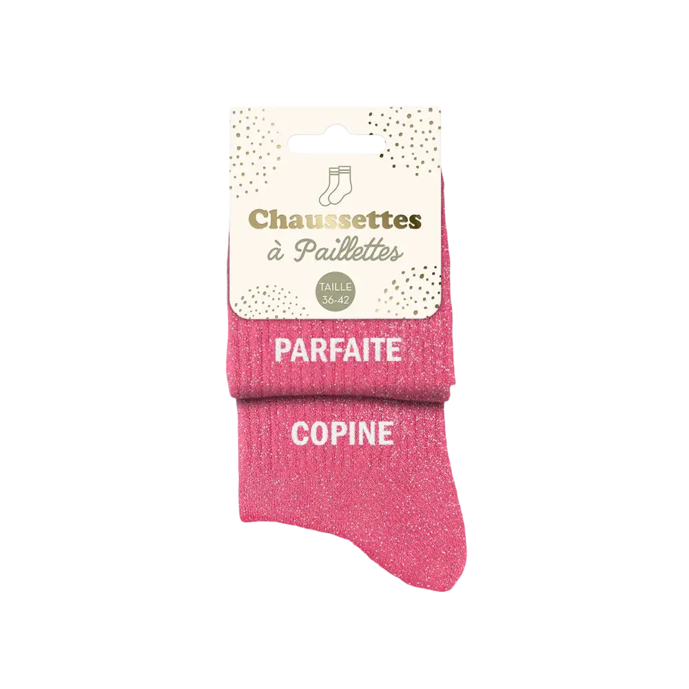 Socken Pailletten Duo Parfaite Copine - Einheitsgröße 36-42