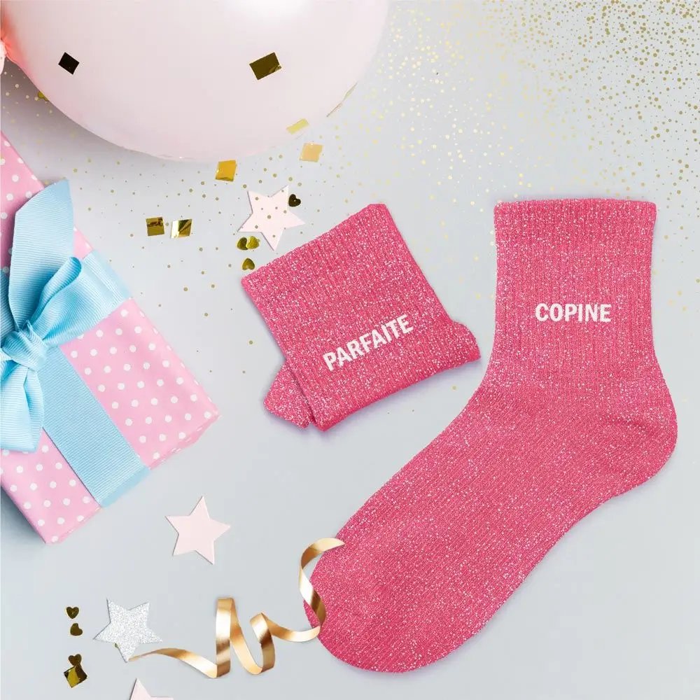 Socken Pailletten Duo Parfaite Copine - Einheitsgröße 36-42