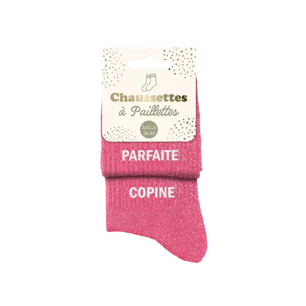 Socken Pailletten Duo Parfaite Copine - Einheitsgröße 36-42