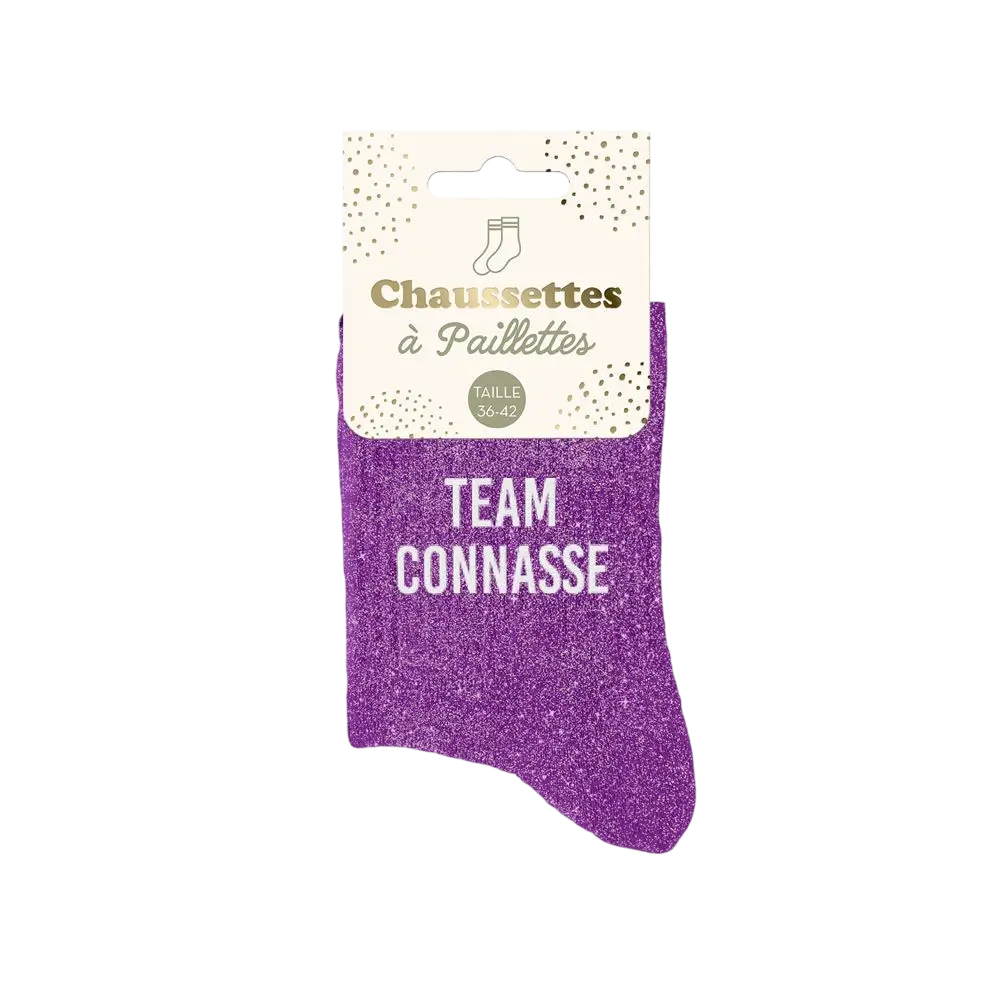 Glitzersocken Team Connasse - Einheitsgröße 36-42
