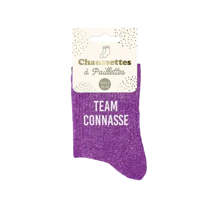 Glitzersocken Team Connasse - Einheitsgröße 36-42
