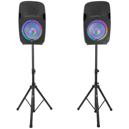 Sono-Paket 2 Lautsprecher 12'' - BoomTone DJ PS212A LED Set