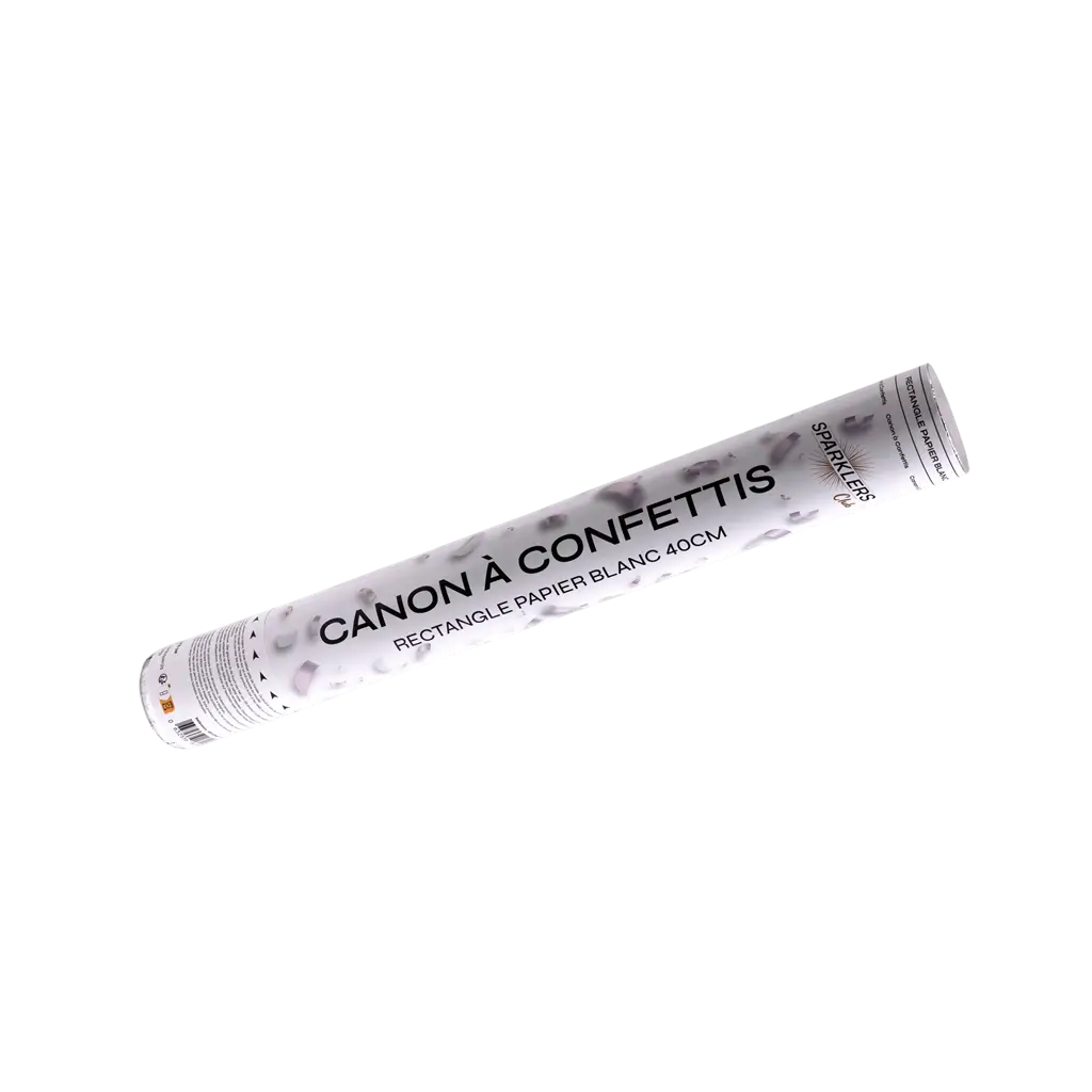 Konfettikanonen 40cm Weiß