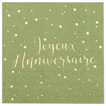 Serviette Happy Birthday Olive (20er-Pack)