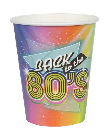 Becher 80's - 10er-Set