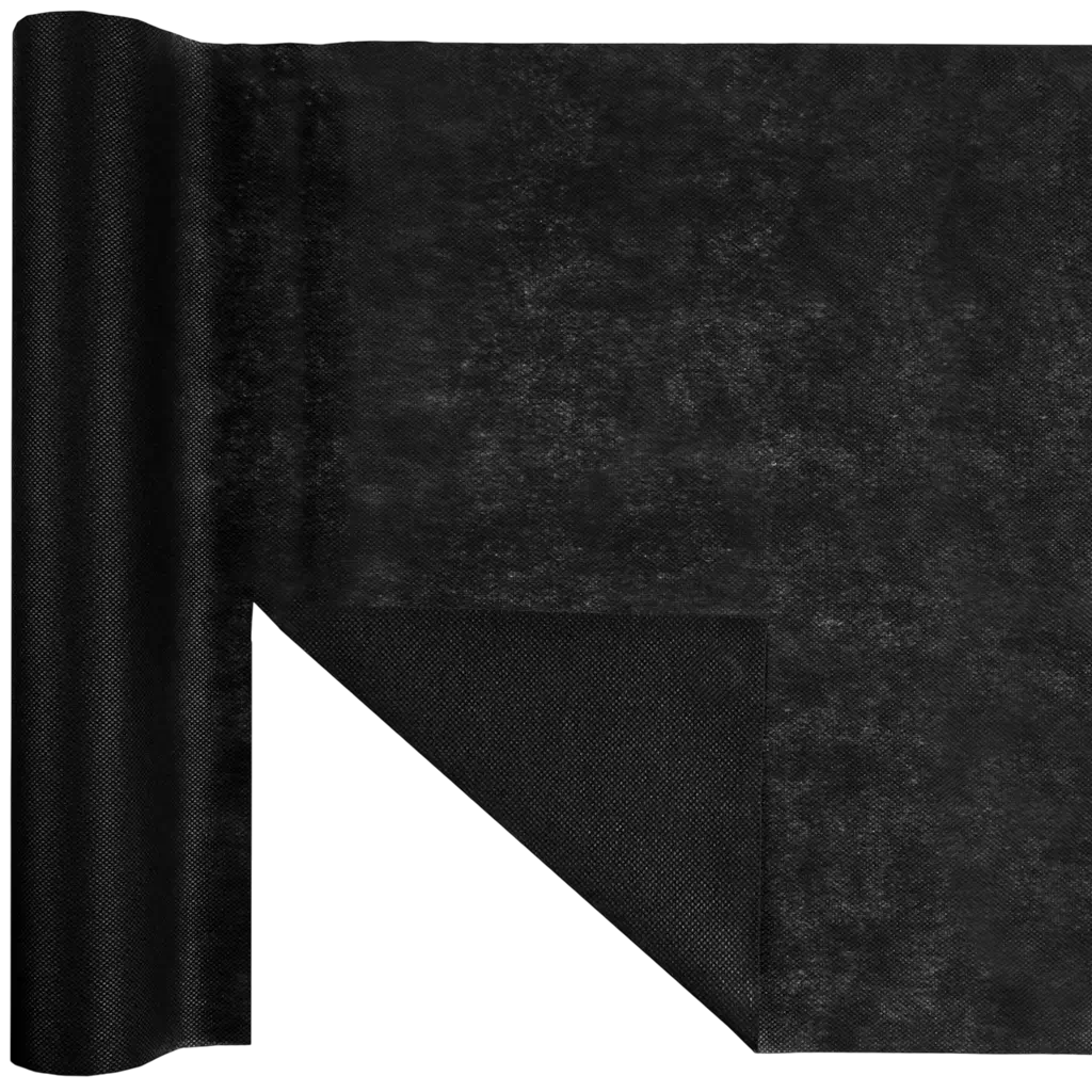 Tischläufer Harmony 4,8 m vorgeschnitten - Schwarz