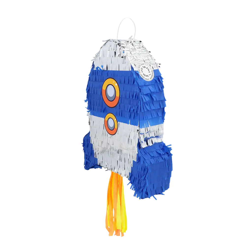 Piñata Blaue Rakete